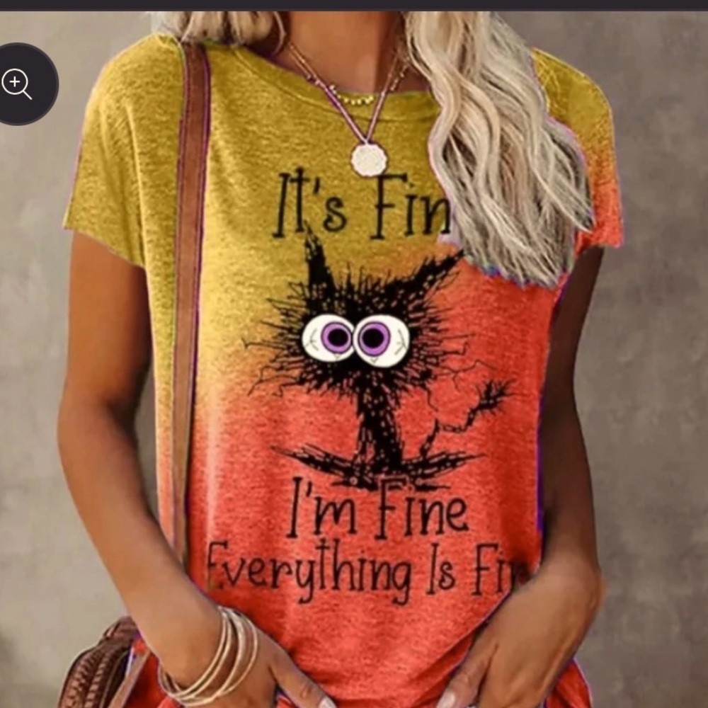 Funny Crew neck Short Sleeve T-Shirt. NWOT